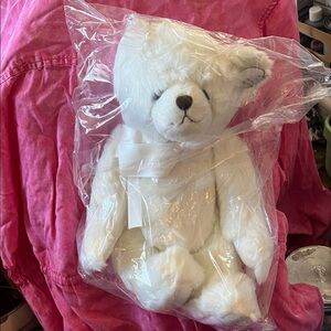 This white bears name is Aspen White Plush Teddy Bear